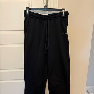 Women’s Nike Therma Fit Black Joggers with White Logo